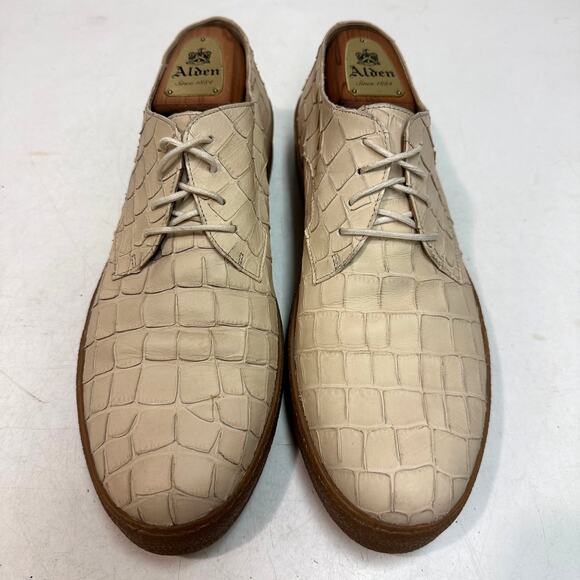 WORN ONCE Dries Van Noten Exotic Print Derby Beige Sneaker Made Italy 44 US 11 D main image 6